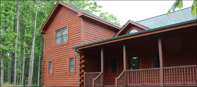 Log Home Staining in Montgomery County, Kentucky