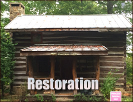 Historic Log Cabin Restoration  Montgomery County, Kentucky