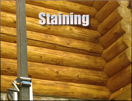  Montgomery County, Kentucky Log Home Staining